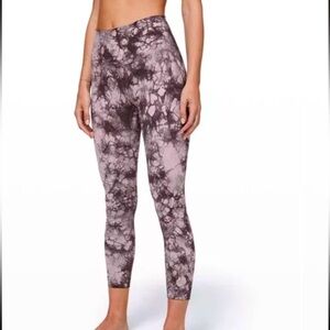 Lululemon Wunder Under Hi-Rise Tight 25" Shibori Iced Iris Moonwalk Size 2 NWOT